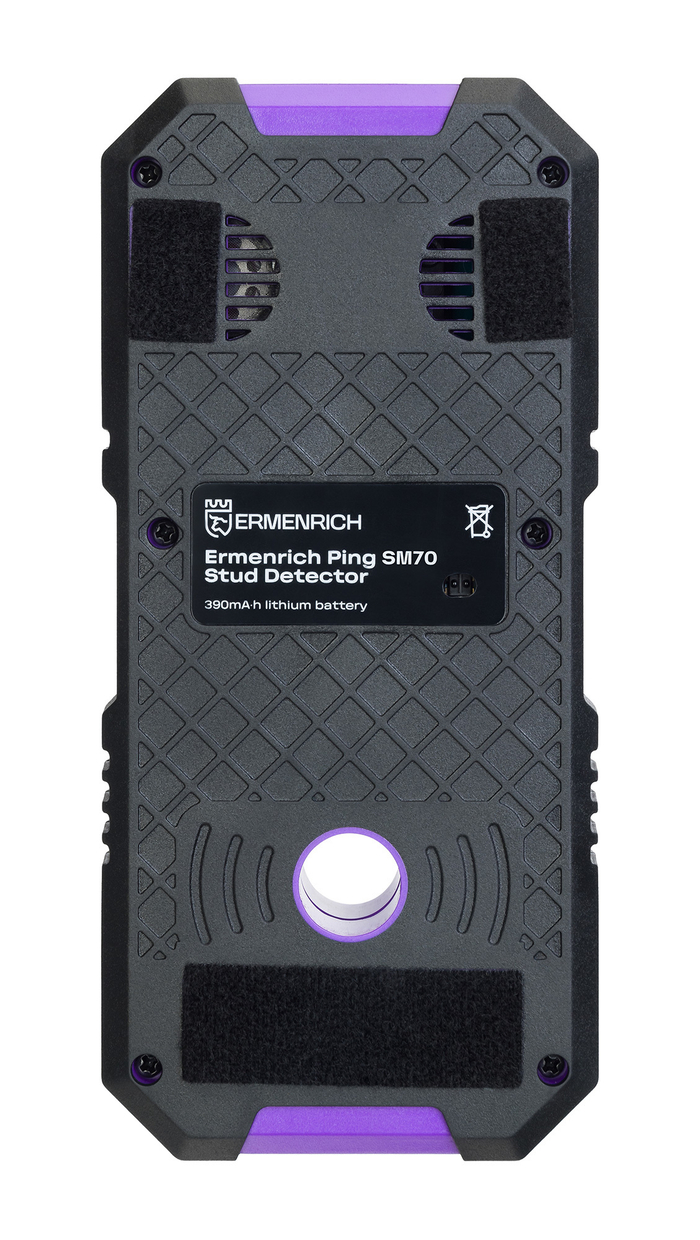 Детектор скрытой проводки Ermenrich Ping SM70, фиолетовый