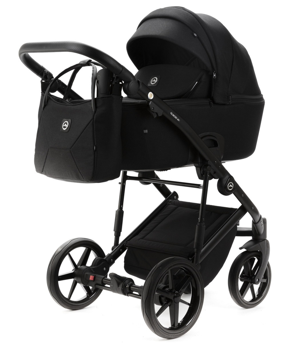 Детская коляска Adamex Mobi New 2 в 1 MN-TK53 ЧЕРНЫЙ