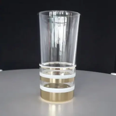 Набор 6 стаканов, 230мл Line Gold+краска