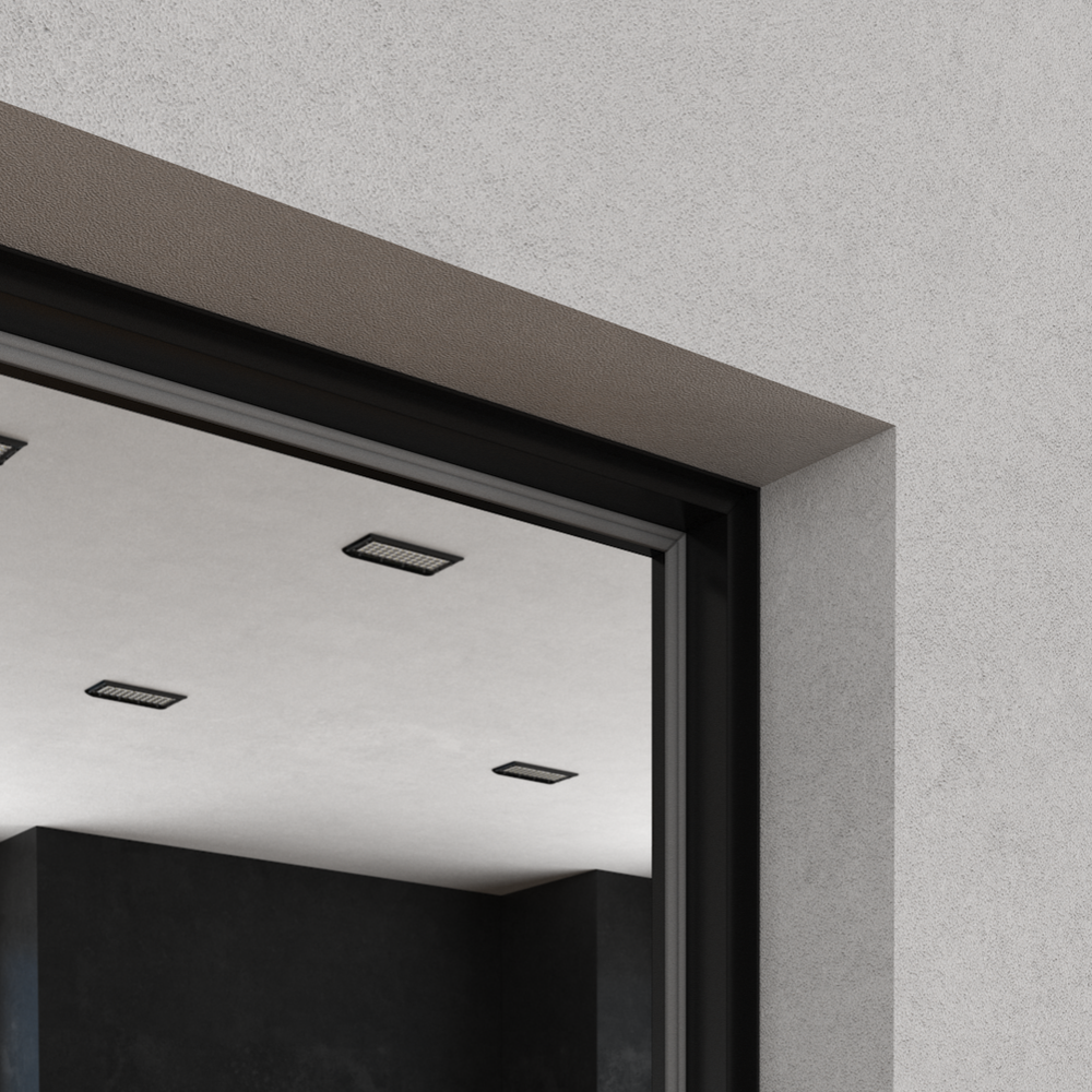 ПГ Elen ALU Black Revers (Обратное открывание)