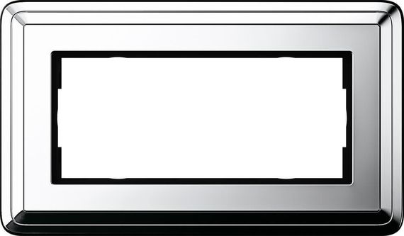 Рамка 2-модульная Gira ClassiX хром 1002641