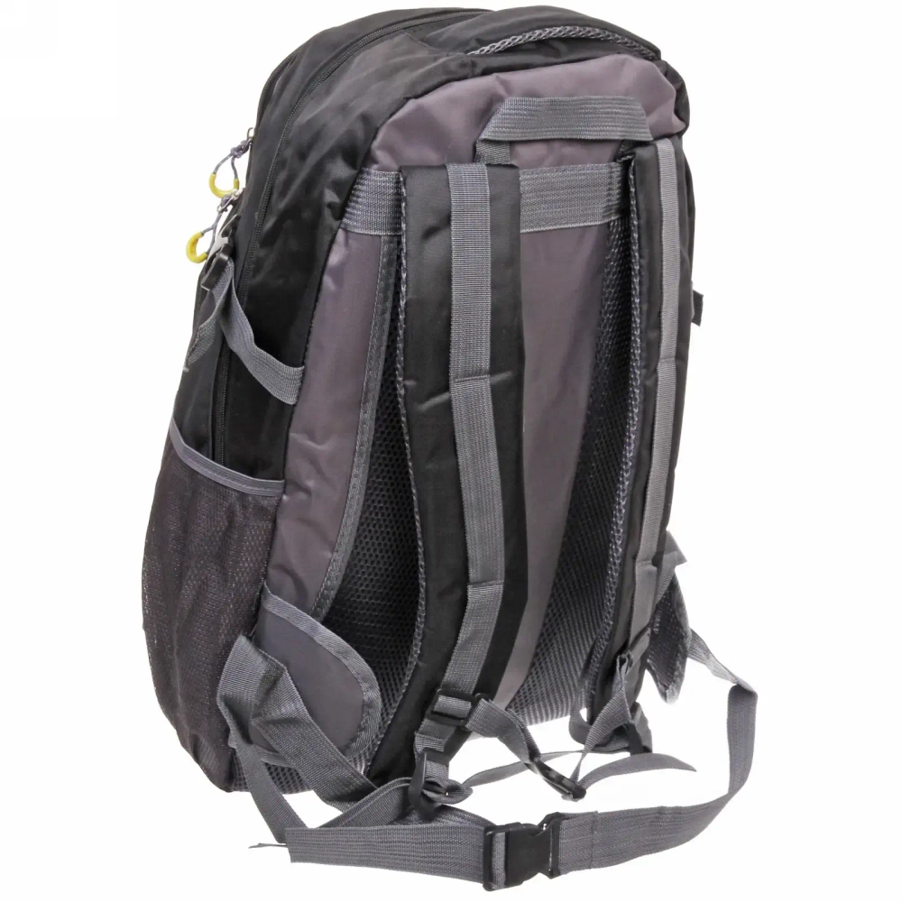 Рюкзак туристический 50л, цвет серо-черный 7015