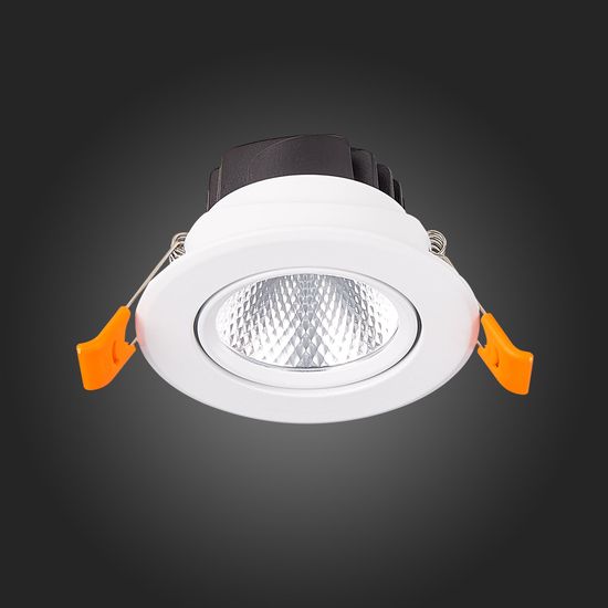 ST211.538.08.36 Св-к встр. Белый LED 1*8W 3000K 640Lm Ra80 36° IP20 D86xH50 220-240V Встраиваемые светильники