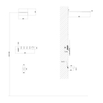 Душевая система ABBER Rund AF8753SP скрытого монтажа с изливом, термостат, сатин