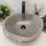 Раковина из речного камня RS-63688 (52*42*15) 0122