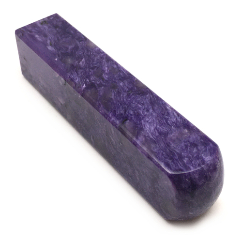 Чароит 77х19 мм, стелла с закруглением