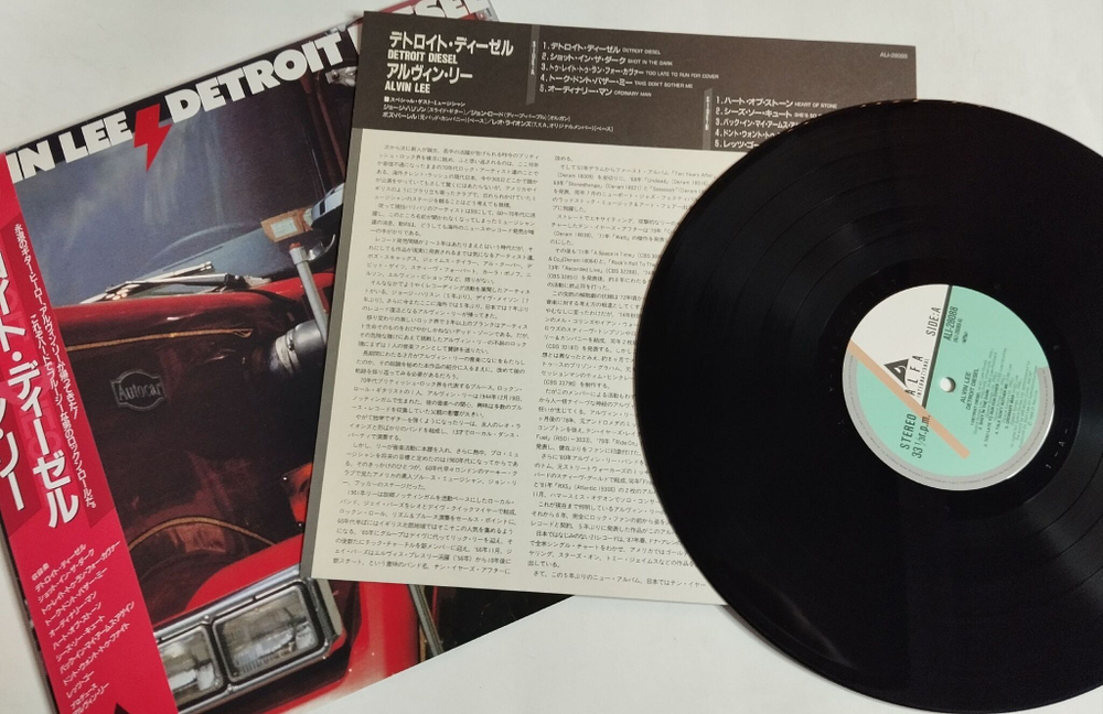 Винтажная виниловая пластинка LP Alvin Lee Detroit Diesel (Japan 1986) (Obi)