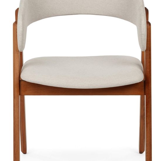 Стул Devlin Soft дерево и бежевая ткань 