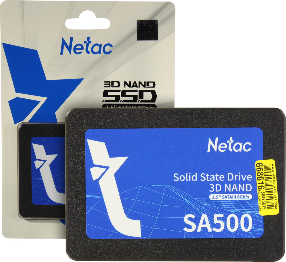 Накопитель SSD 512 Gb SATA 6Gb/s Netac SA500 2.5"
