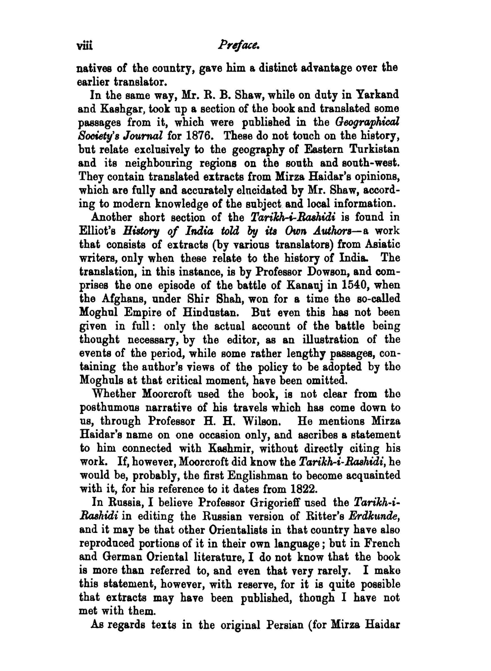 The Tarikh-I-Rashidi. A History of the Moghuls of Central Asia | Dughlát Muhammad Haidar