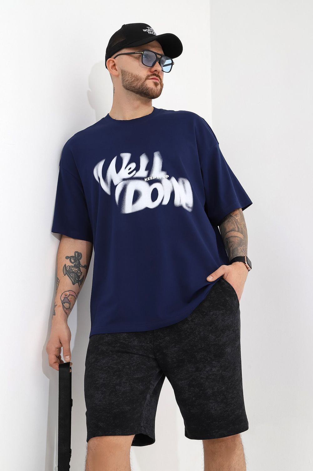 Фуфайка (футболка) мужская Леон-4 Виотекс ТЁМНО-СИНИЙ