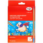 Карандаши цветные 18цв. Гамма Мультики, супермягкие