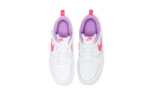 Middle-aged children Nike Court Borough Low 2 low-top sneakers white pink purple