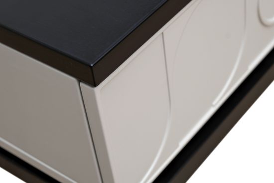 GD-00002 Тумбочка прикроватная Spinola черно/серая 60*40*50см