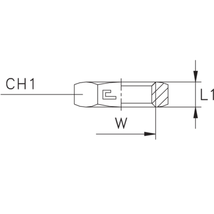 Гайка шестигранная стопорная VH UNF 1.5/8"