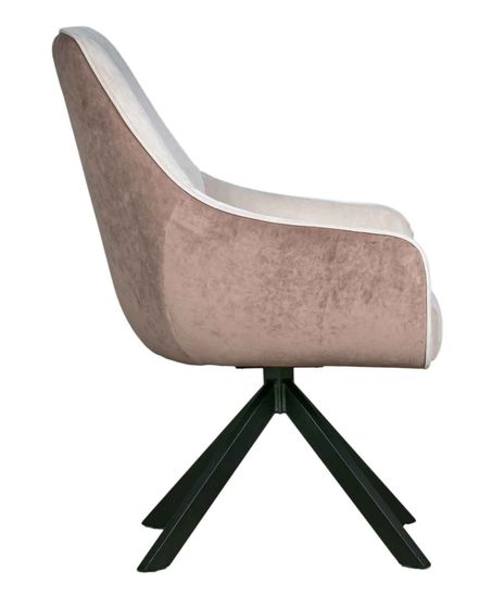 Стул NATALIE-2. поворотный, Model Cream / Model Cacao / Черный