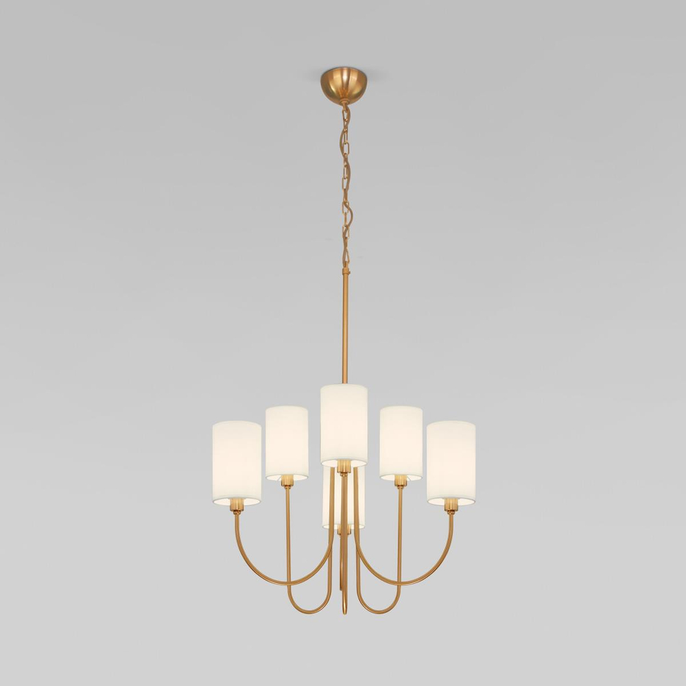 Подвесная люстра Eurosvet Abbey 60164/6 латунь Smart