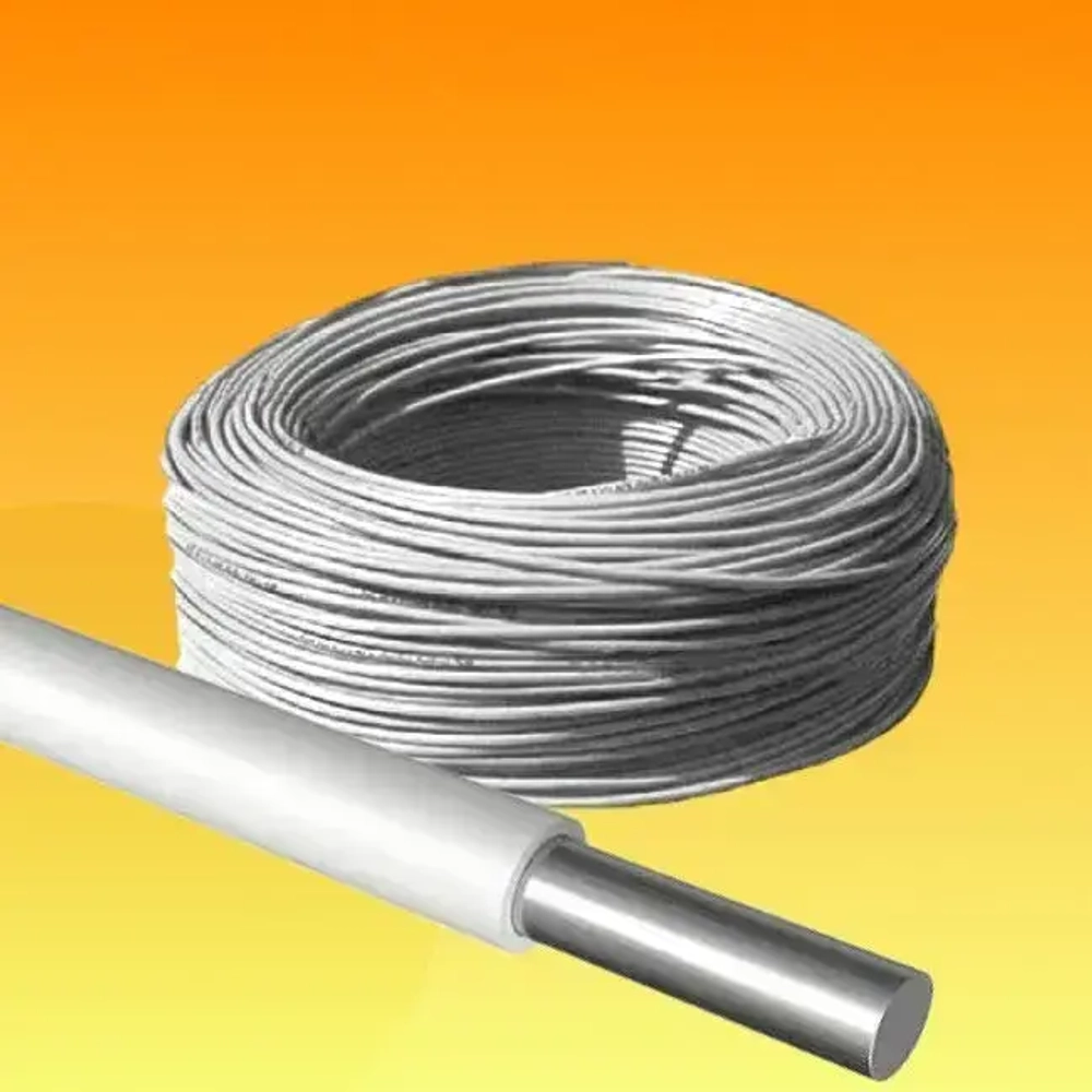 Провод/кабель однопроволочный алюминиевый ПАВ ГОСТ 1х2.5 белый 2 м.