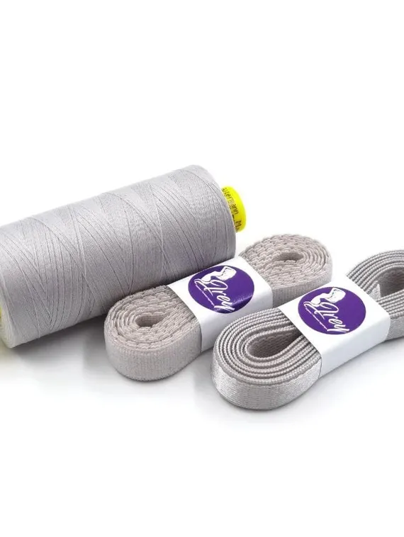 166 Резинка для стана бюстгальтера 12 мм Греция, серый 166