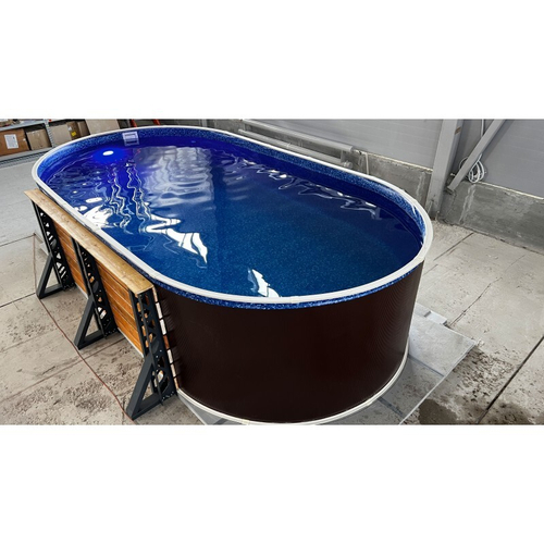 Стойки (Комбо) для каркаса овальных бассейнов шириной 4,0м., платина/ТМ977_400