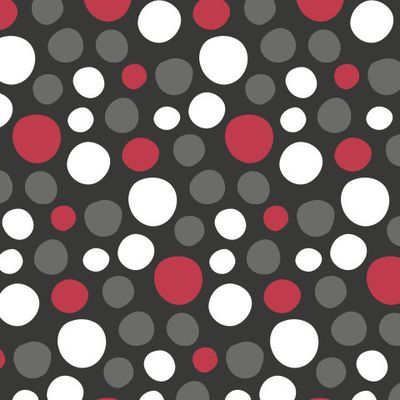 Contrasting handwritten circles polka dot