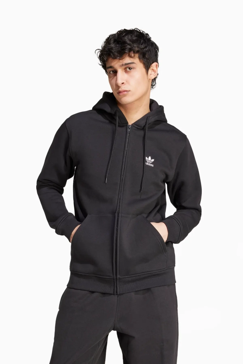 Кофта adidas Trefoil Essentials FZ - черный