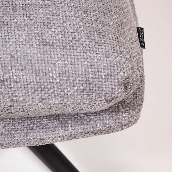 Кресло качалка с оттоманкой Magnus, серый