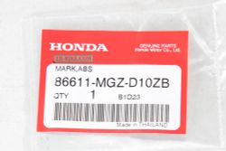 86611-MGZ-D10ZB. MARK, ABS *TYPE2*