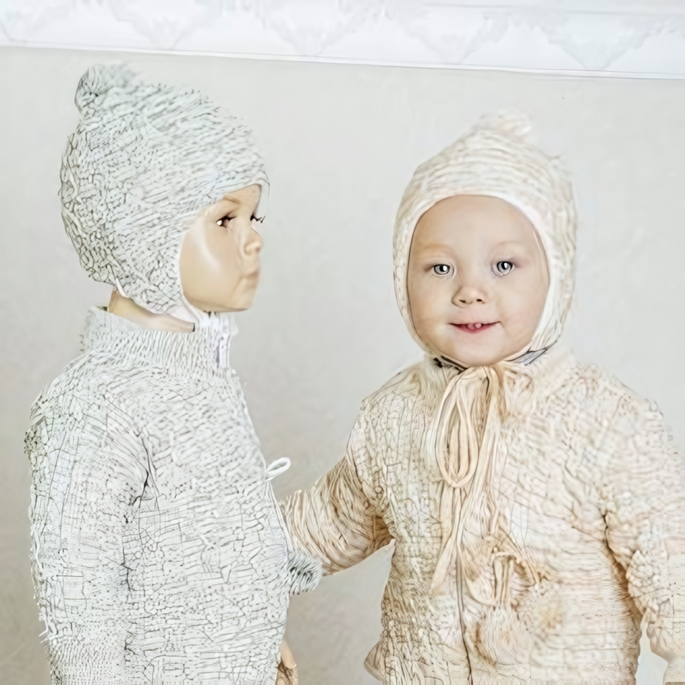 Шапка для девочек "Меланж" 1632 46р. 46-48р. серый