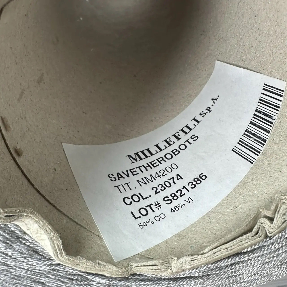 SAVETHEROBOTS - Millefili; 54% хлопок, 46% вискоза; 700м/100гр; col. 23074, цвет: стальной серый; S711