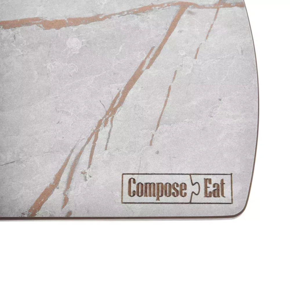 Доска разделочная 22х15см ComposeEat Fashion серый мрамор