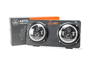 Комплект светодиодных фар с рамкой МТЗ-80,82 (круглые)