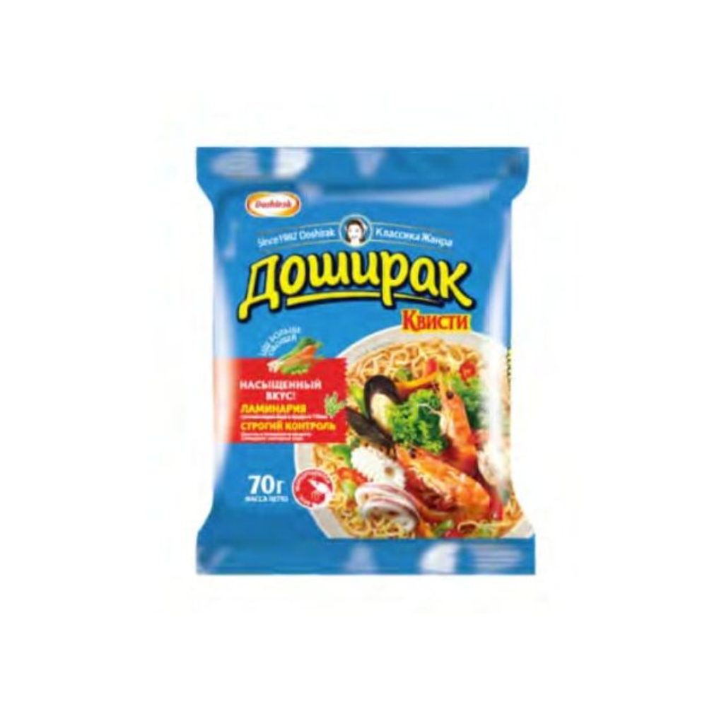 Лапша Доширак квисти со вкусом морепродуктов 70 гр