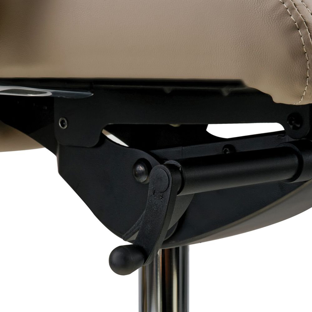 Кресло руководителя Helmi HL-E35 "Synchro Lux", экокожа серая, синхромеханизм, алюминий, до 150кг