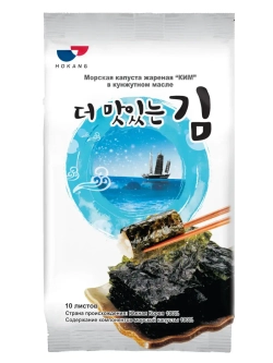 Жареная морская капуста Ким в кунжутном масле 5 г * 12 шт