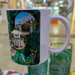 Кружка Челябинск Коллаж малахит, керамика 300 мл №0074