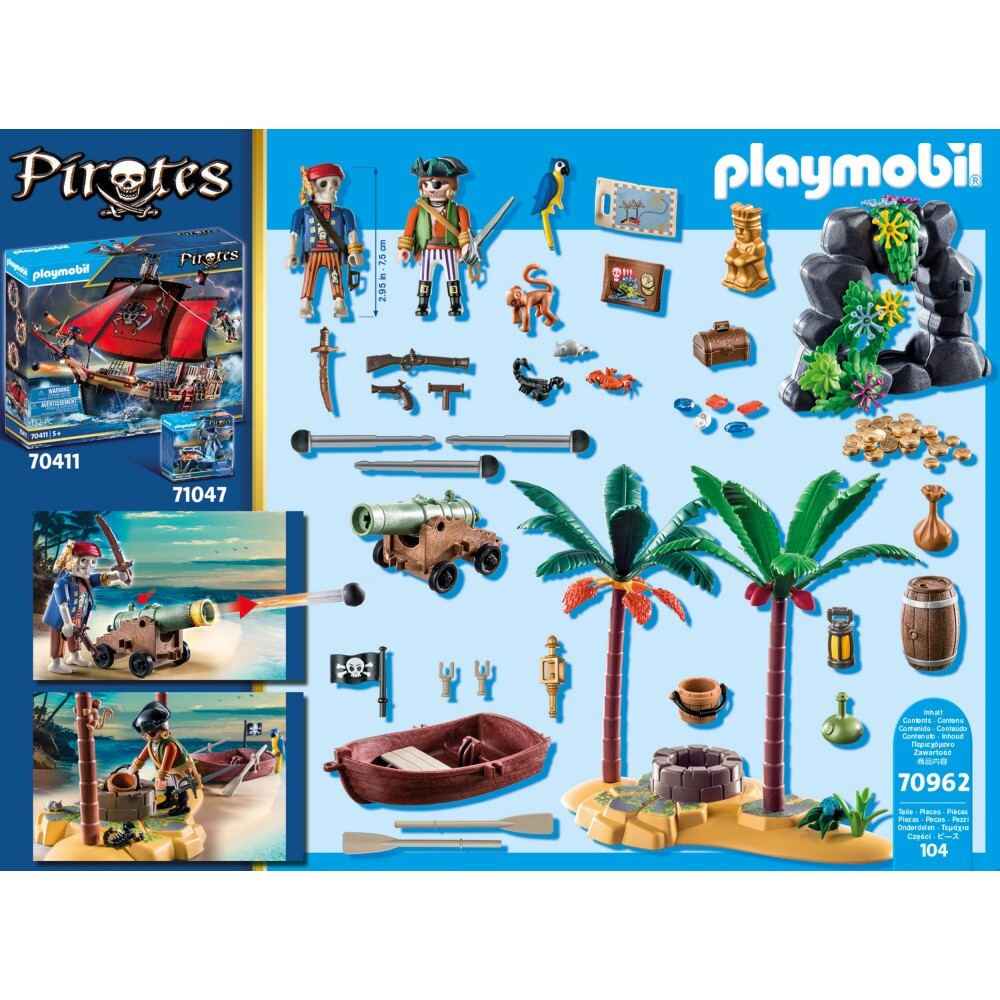 Playmobil - Остров сокровищ пиратов со скелетом 70962 / артикул   70962  / GTIN 4008789709622