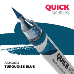 Акриловый маркер AK Interactive Quick Marker Turquoise Blue