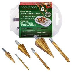 Сверла по металлу, набор 6пр. RockFORCE RF-44706