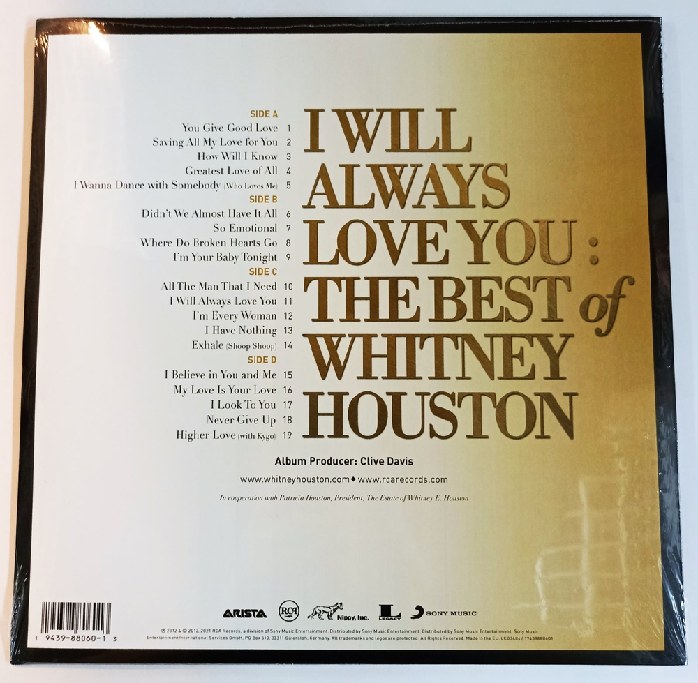 HOUSTON, WHITNEY I WILL ALWAYS LOVE YOU: THE BEST OF WHITNEY HOUSTON