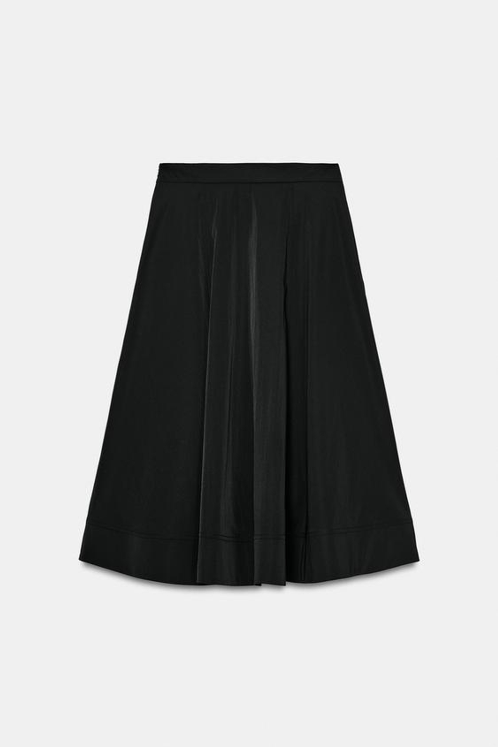 ZARA ЮБКА МИДИ — ZW COLLECTION, ЧЕРНЫЙ