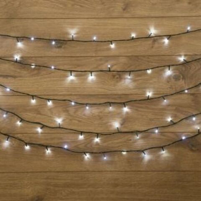Гирлянда "Твинкл Лайт" 6 м, темно-зеленый ПВХ, 40 LED, цвет белый