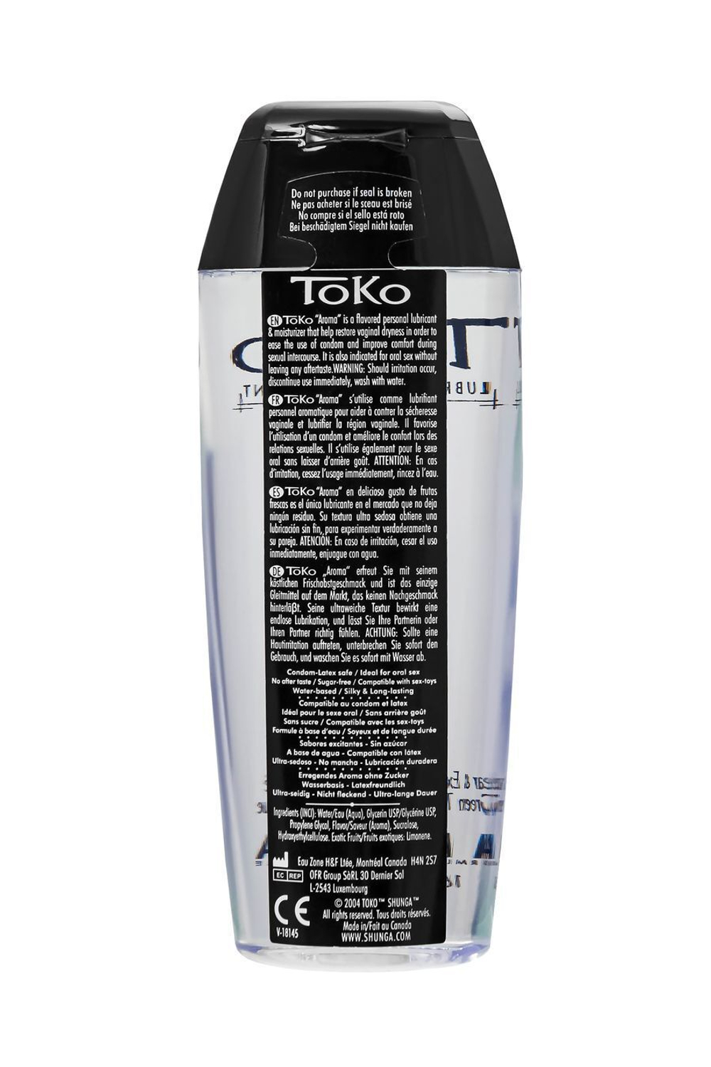 Лубрикант ToKo Aroma груша и зеленый чай 165 мл