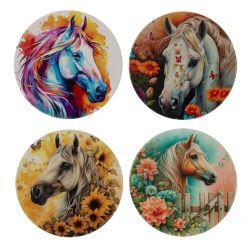 GAEM Декоративная подставка под горячее "Лошадь", L10 W10 H0,5 см, 4в.