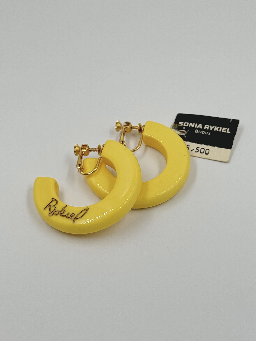 Клипсы кольца из пластика Sonia Rykiel
