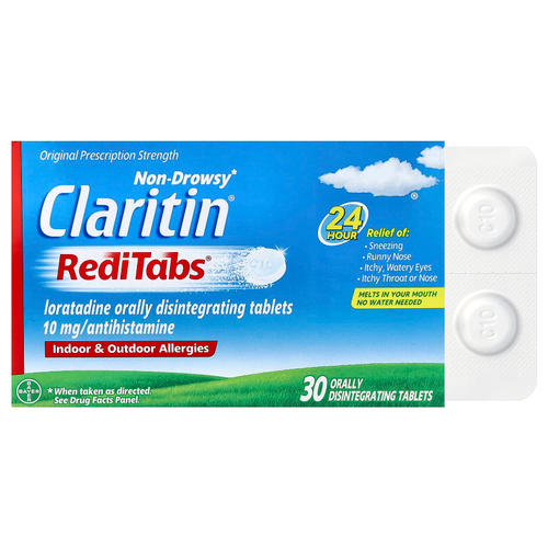 Claritin, Non-Drowsy, RediTabs®, 10 мг, 30 таблеток для расщепления в полости рта