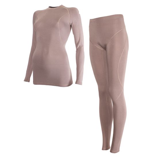 Комплект женского термобелья Shilco какао фото 4