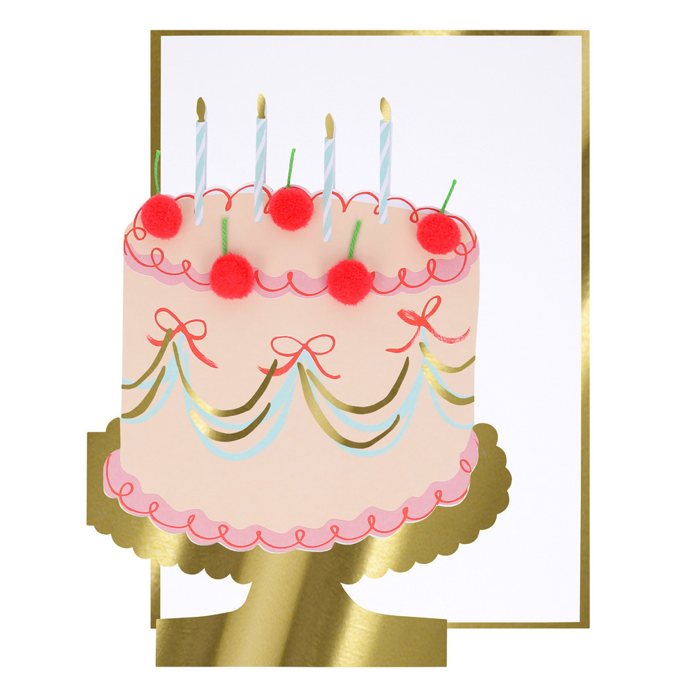 Открытка в форме торта "Cake"