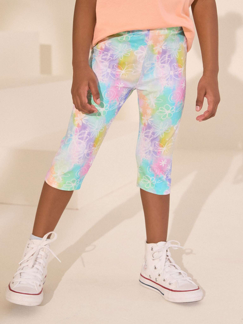 Легинсы укороченные для девочки Next AH9-751, Голубой