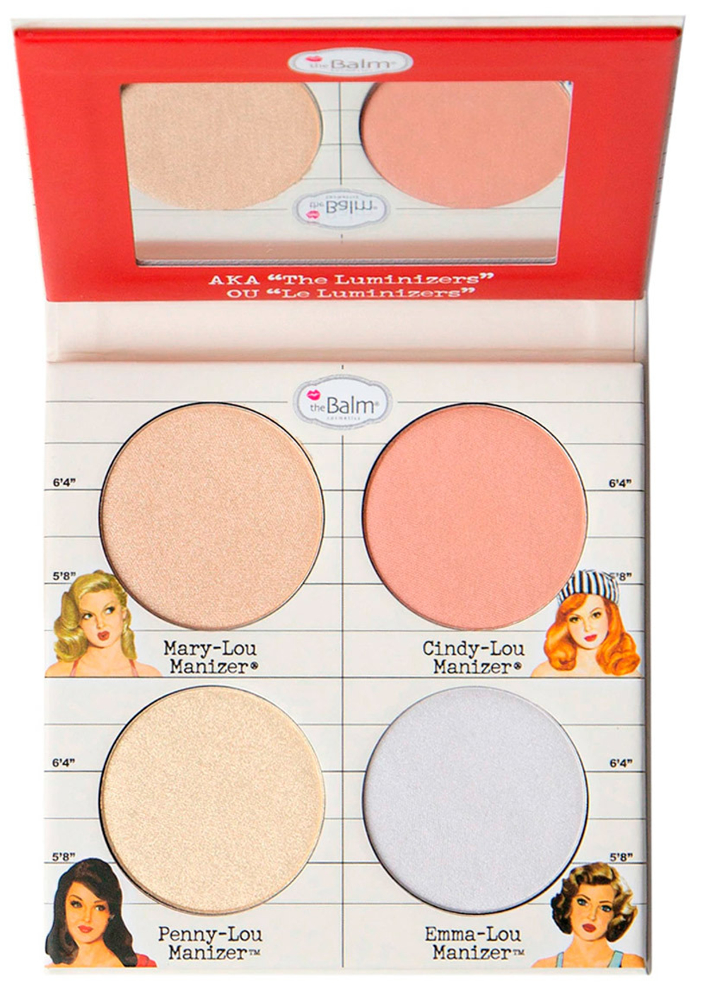 theBalm The Lou Manizer sQuad палетка хайлайтеров